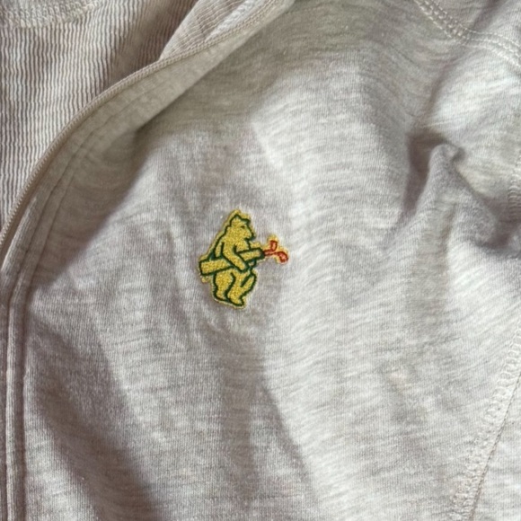 Johnny-O half zip classic patch logo oatmeal peach undertone size Large - Picture 2 of 5